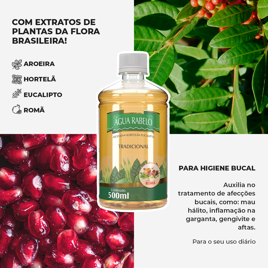 ÁGUA RABELO ROMA 500ml Kit2x