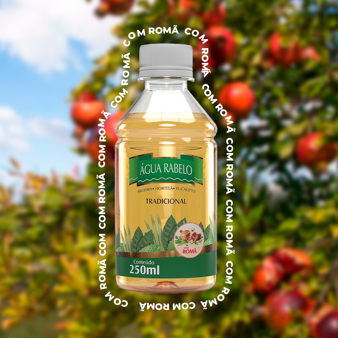 Água Rabelo Tradicional Romã 250ml