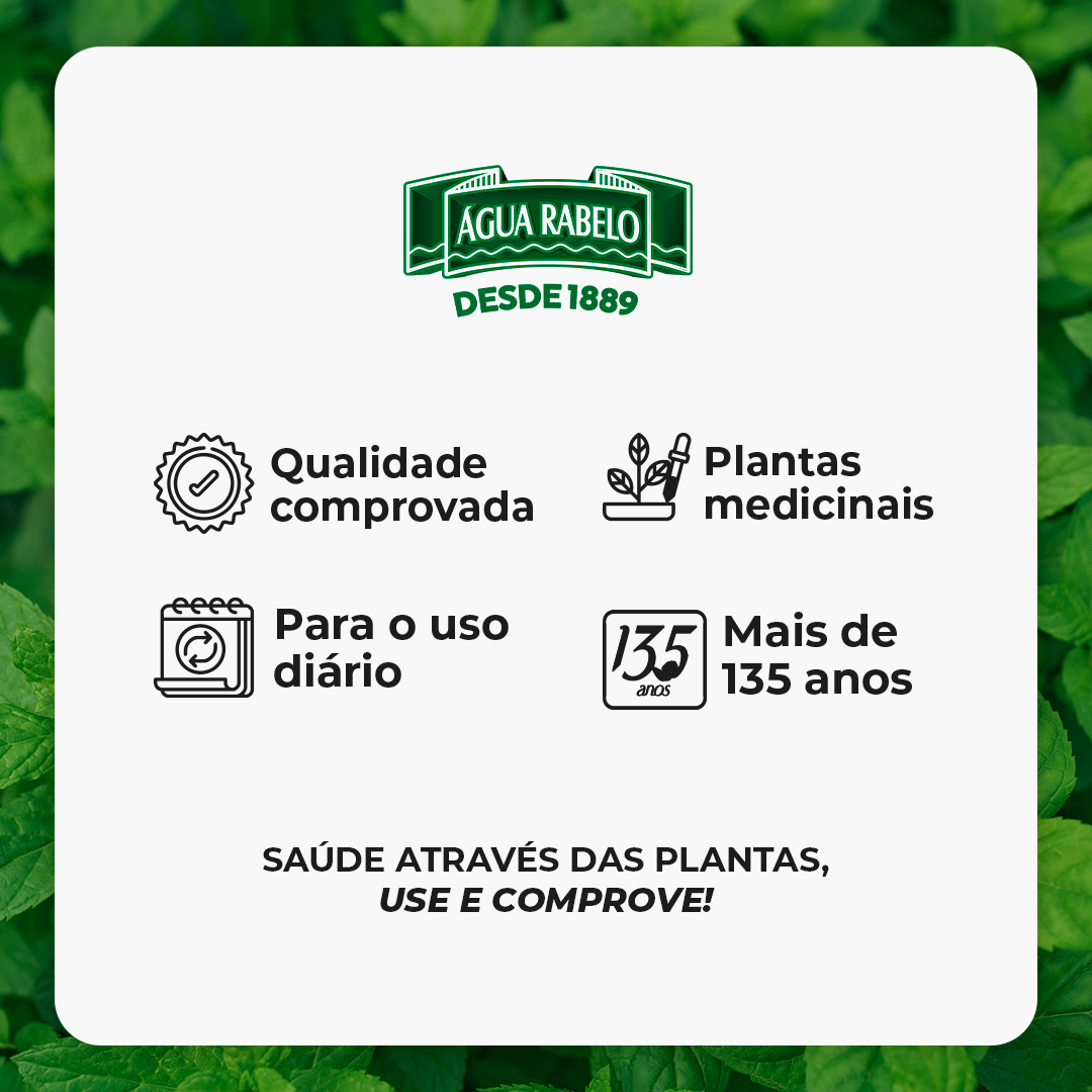 Spray para garganta Mel e própolis 6 em 1 Água Rabelo sabor menta 45ml