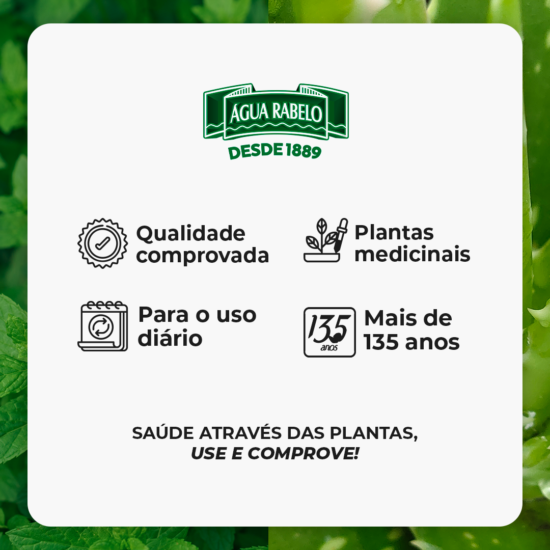 Água Rabelo com Babosa (Aloe Vera)  500 ml Kit2x