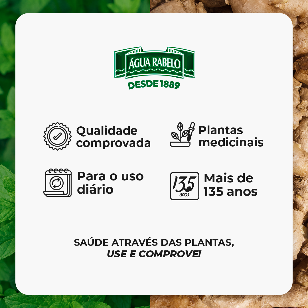 Água Rabelo Tradicional Gengibre 150ml