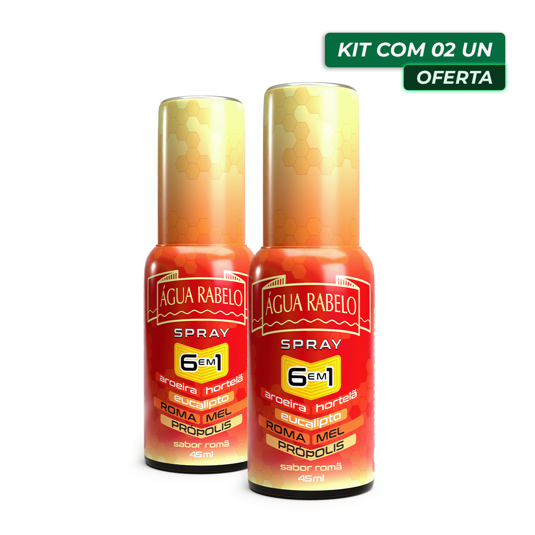 Água Rabelo Spray Romã 45ml Kit2x