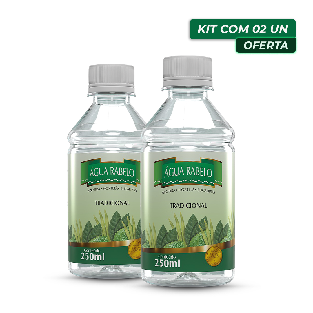 AGUA RABELO TRADICIONAL 250ml Kit2x