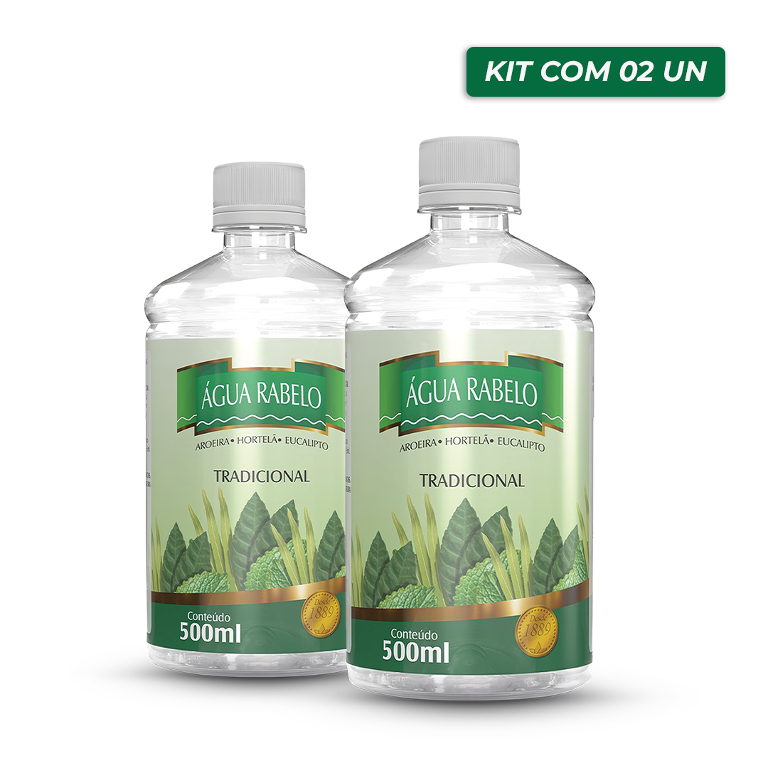 Água Rabelo Tradicional 500ml Kit2x
