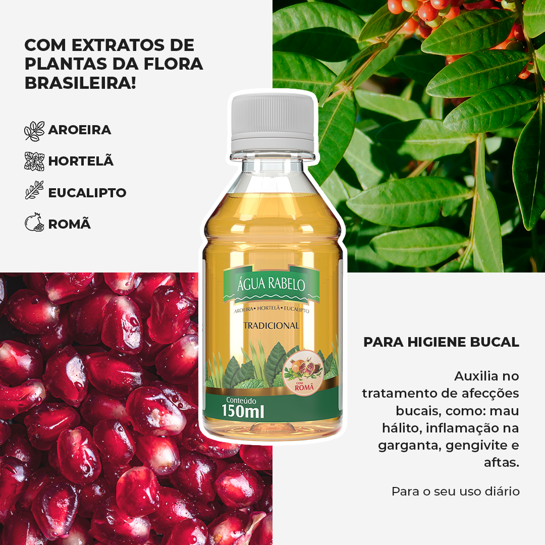 Kit Romã Água Rabelo: 7 Produtos + Bolsa Térmica + Frete Grátis