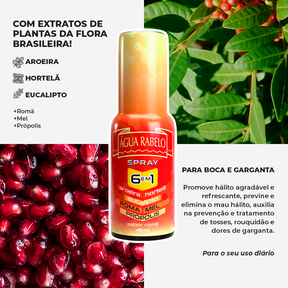 Spray Romã 6 em 1 Água Rabelo 45ml