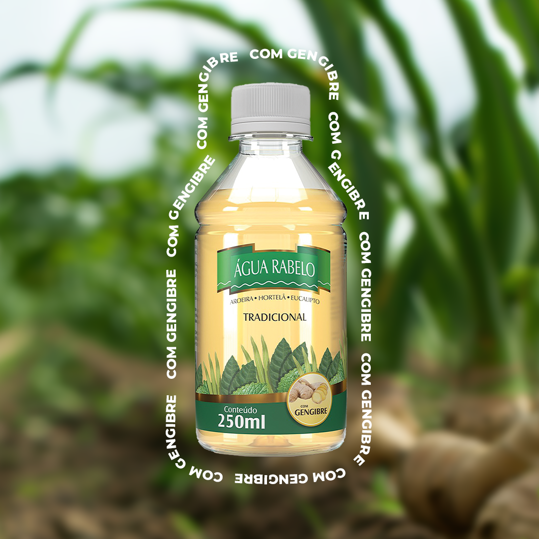 Água Rabelo Tradicional Gengibre 250ml