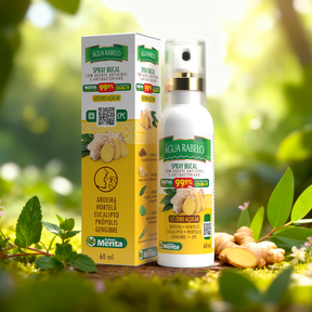 Água Rabelo Spray Antibacteriano de Gengibre com CPC 60ml Kit2x