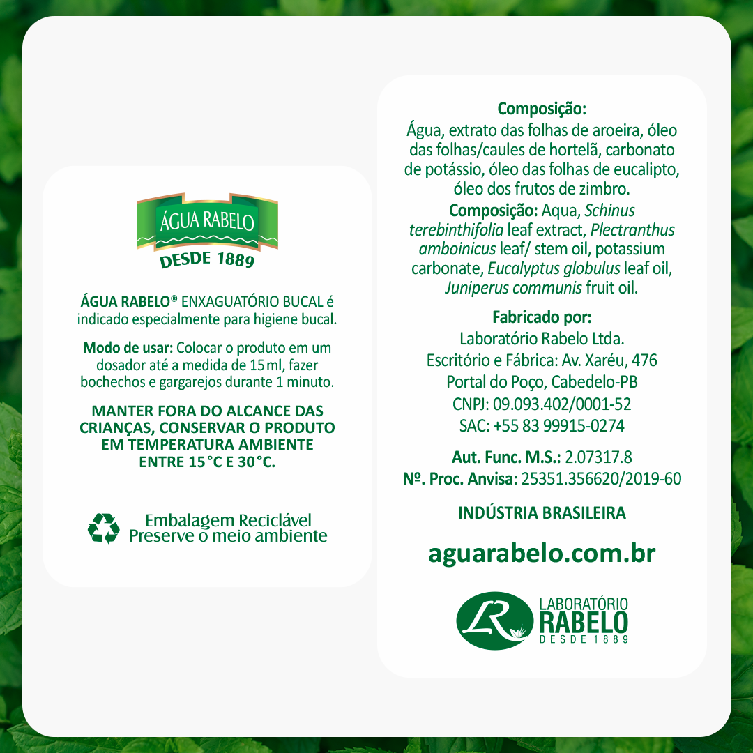 Água Rabelo Tradicional 250ml
