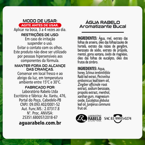 Spray Menta 6 em 1 Água Rabelo 45ml