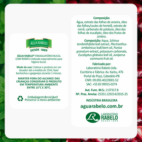 Água Rabelo Tradicional Romã 150ml