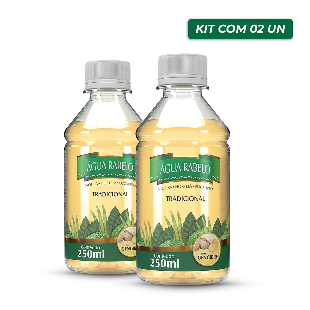 AGUA RABELO GENGIBRE 250ml Kit2x