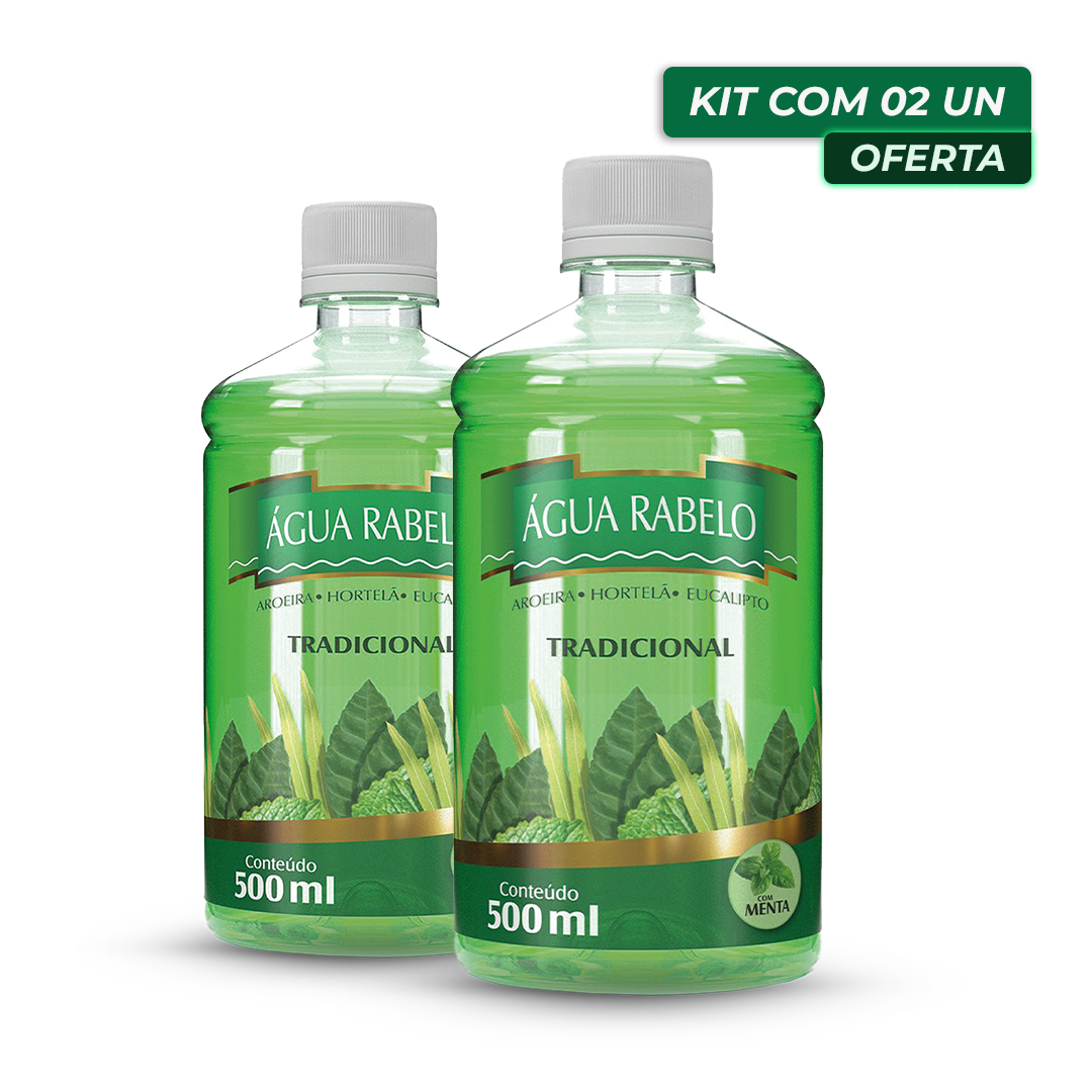 ÁGUA RABELO MENTA 500 ml Kit2x