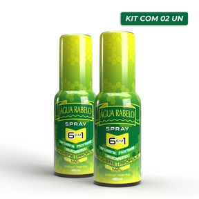 Água Rabelo Spray Menta 6 em 1 45ml Kit2x