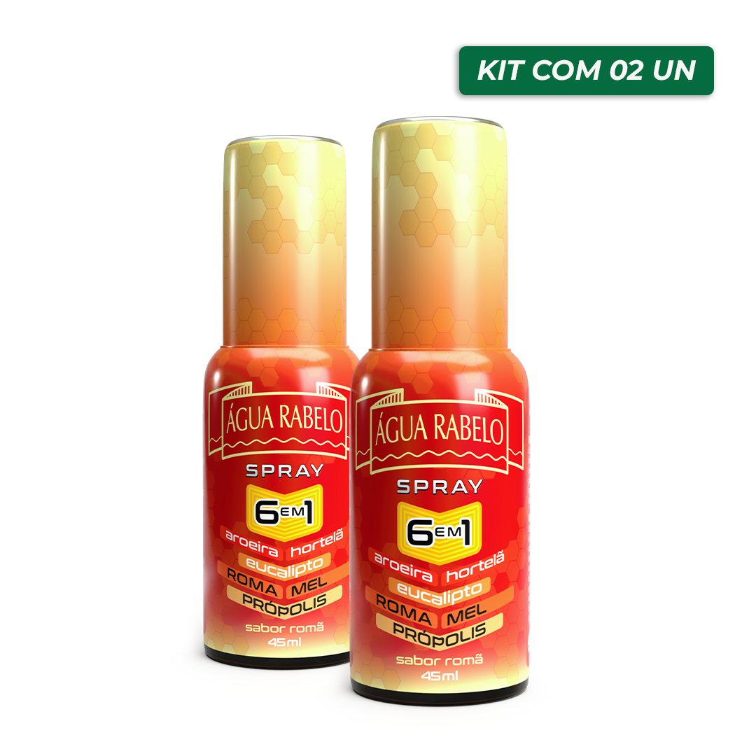 Água Rabelo Spray Romã 45ml Kit2x