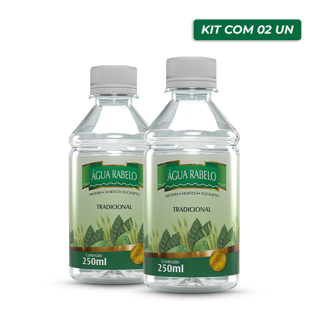 AGUA RABELO TRADICIONAL 250ml Kit2x