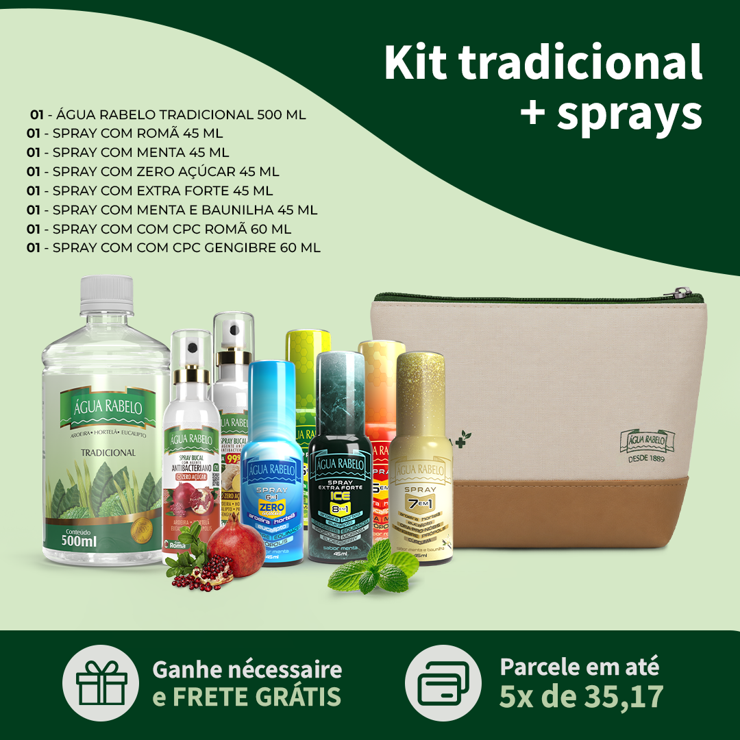 Kit especial Água Rabelo + sprays