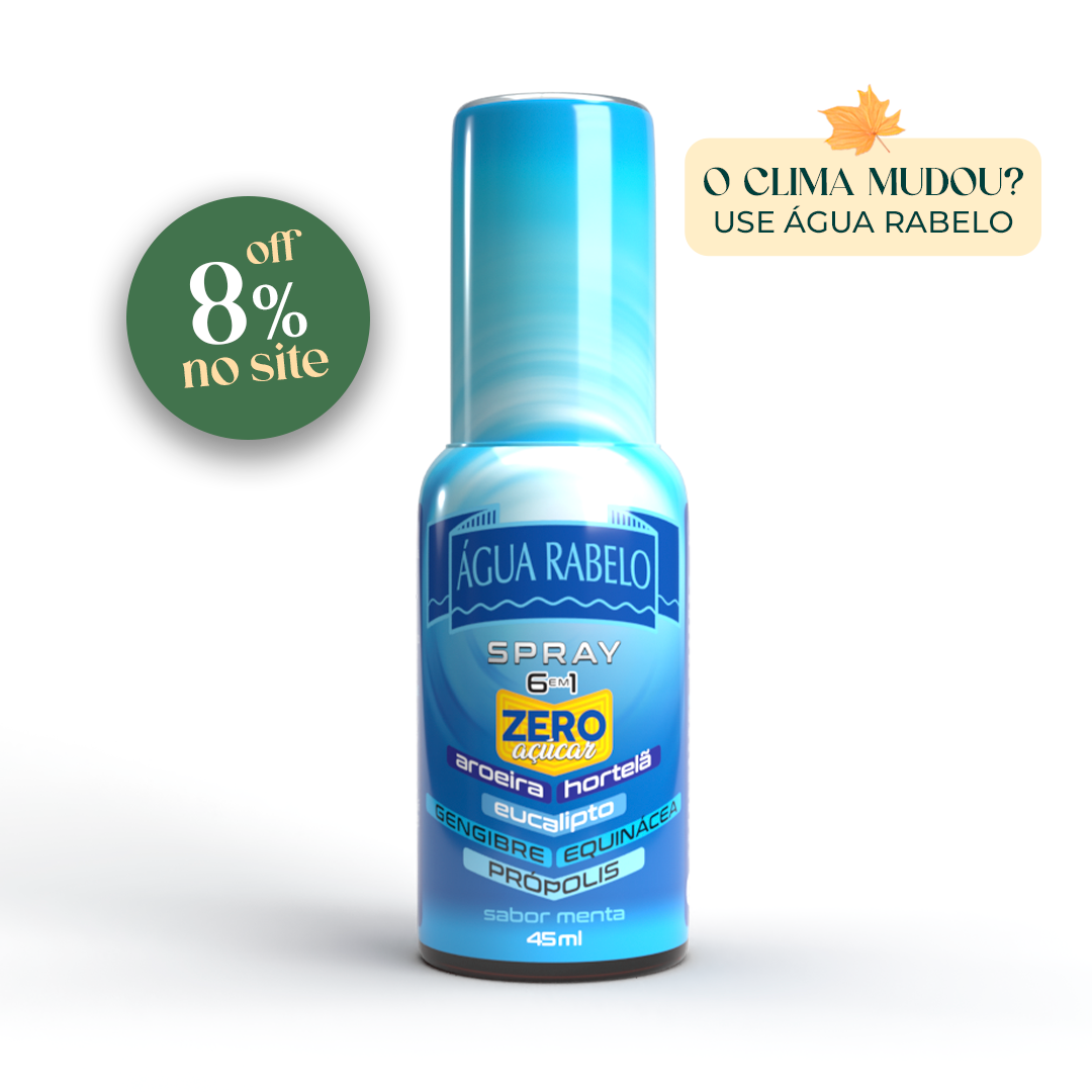 Spray Zero Açúcar 6 em 1 Água Rabelo 45ml