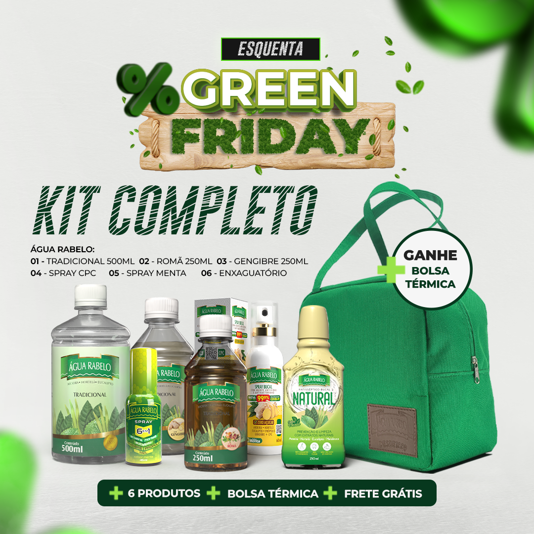 Kit completo com 6 produtos, bolsa térmica e frete grátis.
