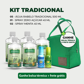 Kit tradicional Água Rabelo: 7 Produtos + Bolsa Térmica + Frete Grátis