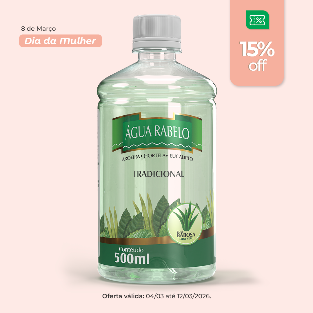 Água Rabelo com Babosa 500 ml